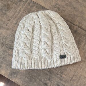 The North Face Off-White Cable Knit Beanie
